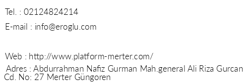 Platform Merter Suites telefon numaralar, faks, e-mail, posta adresi ve iletiim bilgileri